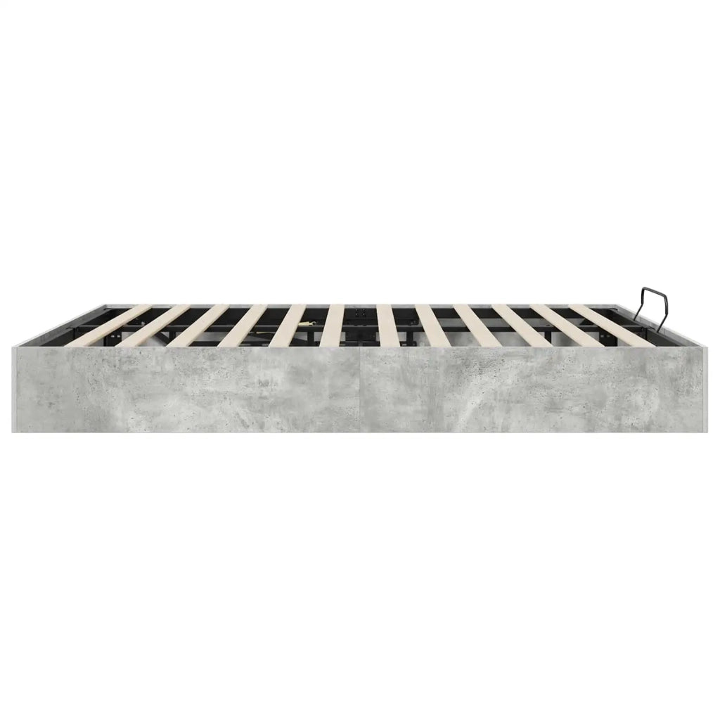 Letto matrimoniale | Letto per adulti | Letto ottomano Grigio Cemento 160 x 200 cm Legno ingegnerizzato