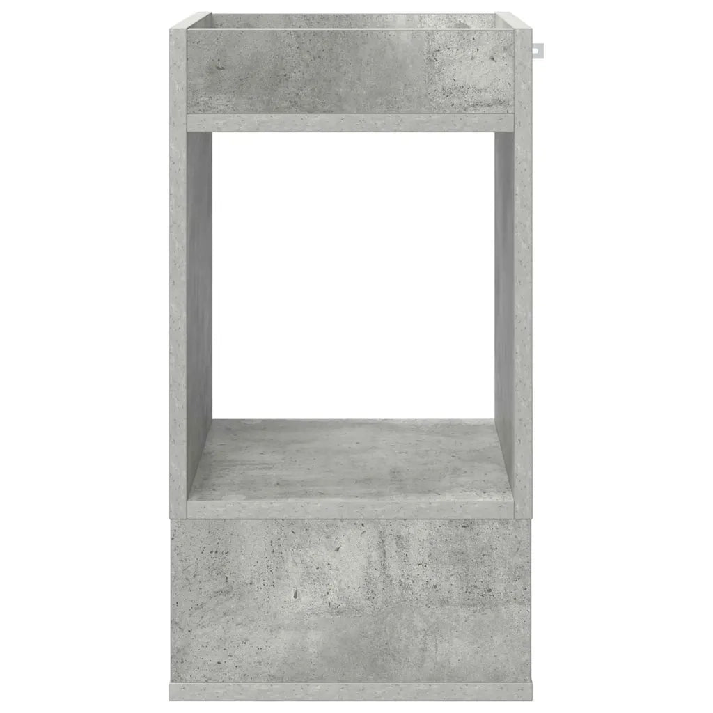 Tavolino 2 pz | Tavolo laterale Grigio cemento 30 x 30 x 56 cm Legno multistrato