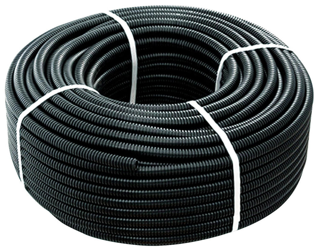 TUBO CORRUGATO NERO CON TIRAFILO Ø mm. 32  MT. 25