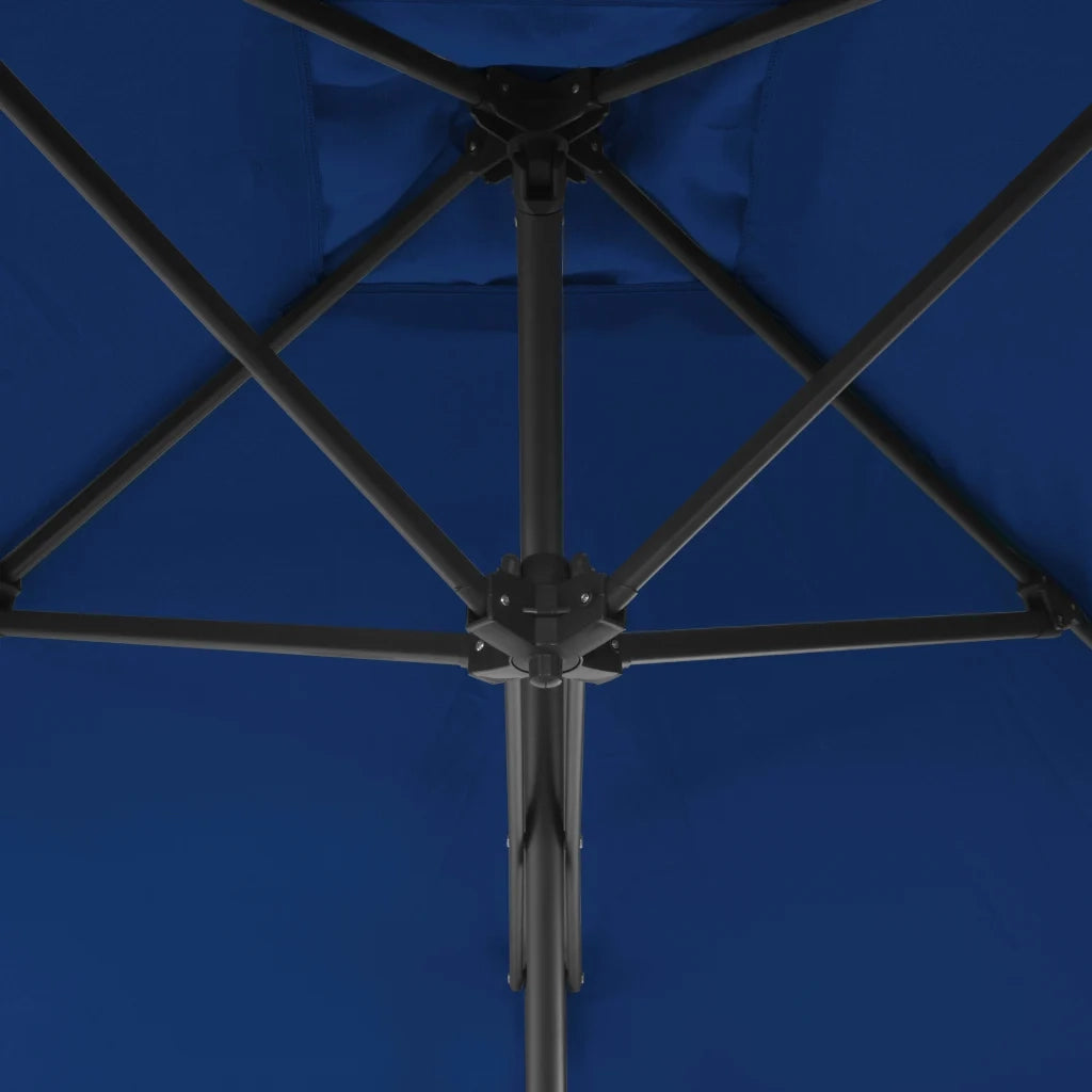 Ombrellone da Giardino con Palo in Acciaio Blu 300x230 cm 312521