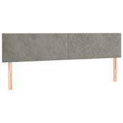 Testiera | Testata Grigio Chiaro 180x5x78/88 cm in Velluto