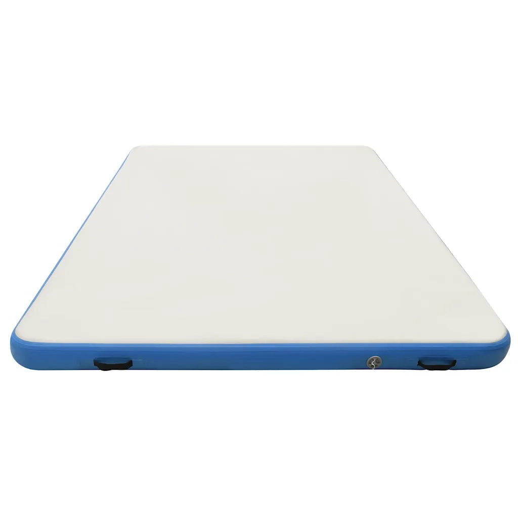 Tappeto Galleggiante Gonfiabile Blu e Bianco 200x150x15 cm 92721