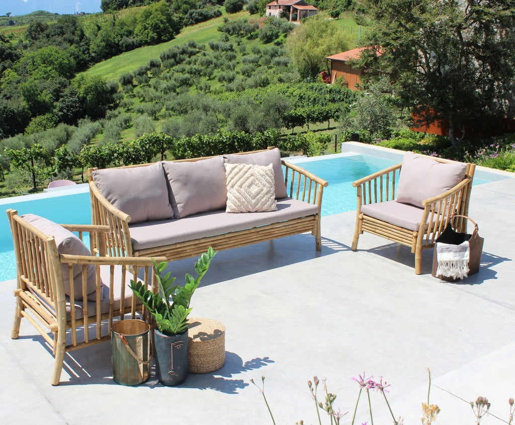 Poltrona da giardino in bamboo - ONIX