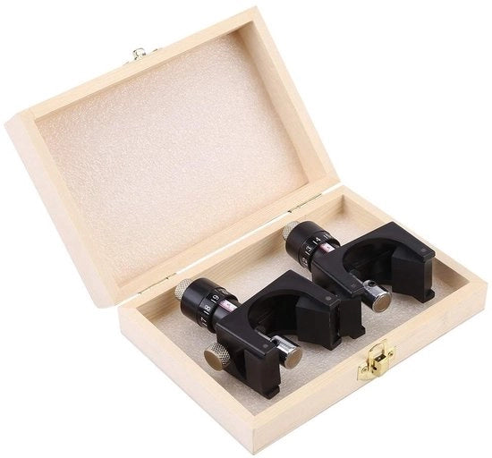 Sistema di livellamento magnetico - 2 pezzi - Attrezzo per lavorazione del legno - Micro livellatore regolabile - Allineamento preciso - Strumento di regolazione