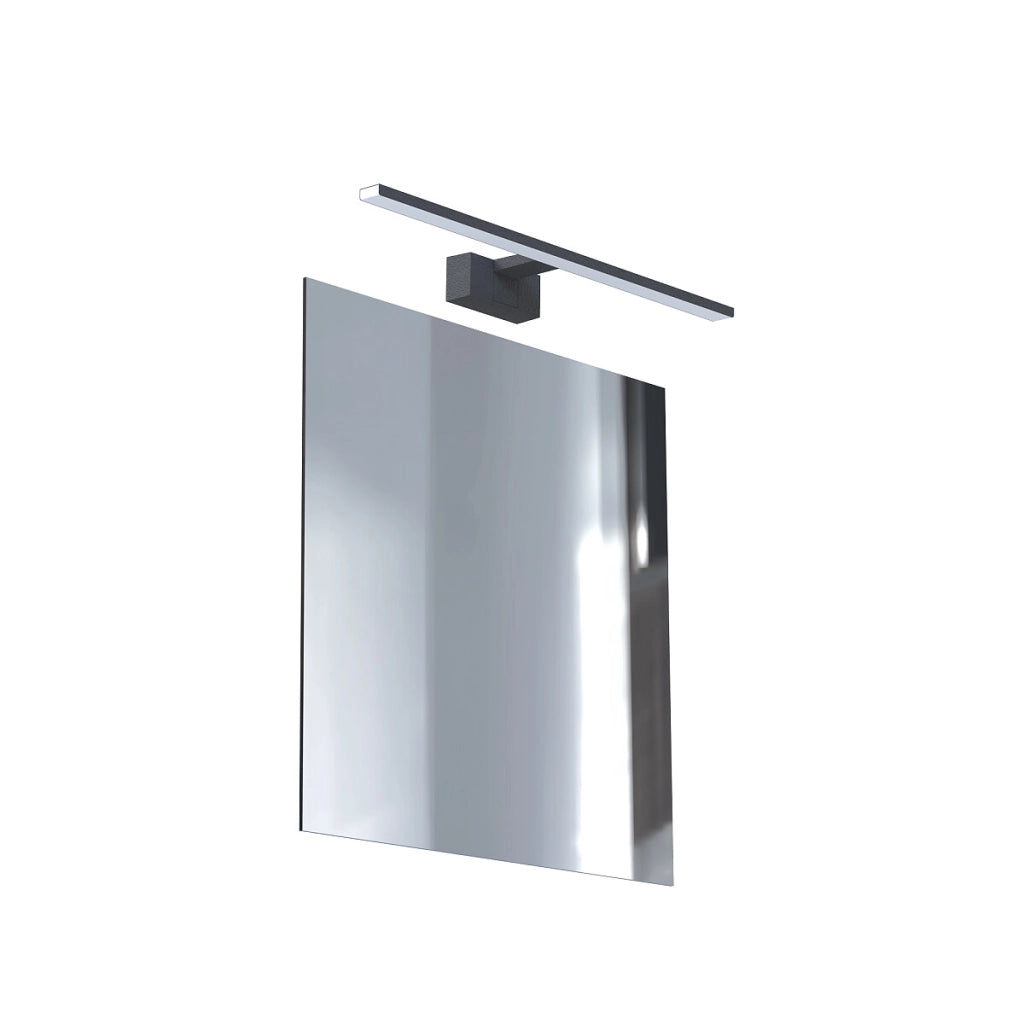 Applique specchio CEZANNE LED 8W nera IP44 Nowodvorski