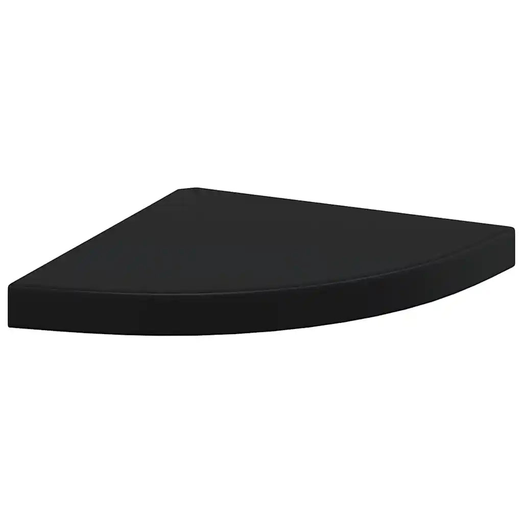 Scaffali Angolari a Parete 4 pz Neri 35x35x3,8 cm in MDF 323921
