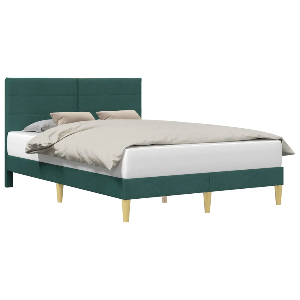 Struttura del letto Verde Scuro 120 x 190 cm Tessuto 42027573
