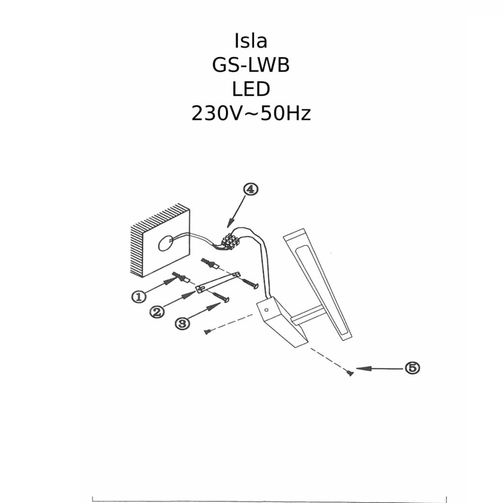 Applique Isla media nera LED 12W 4000K IP44 Light Prestige