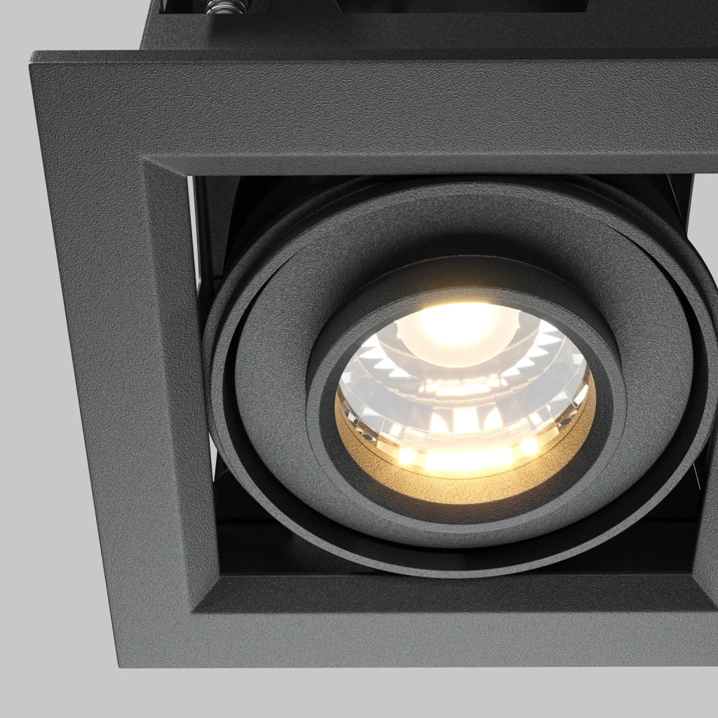 Maytoni Faretto moderno Metal Modern 1 luce LED integrato nero alluminio