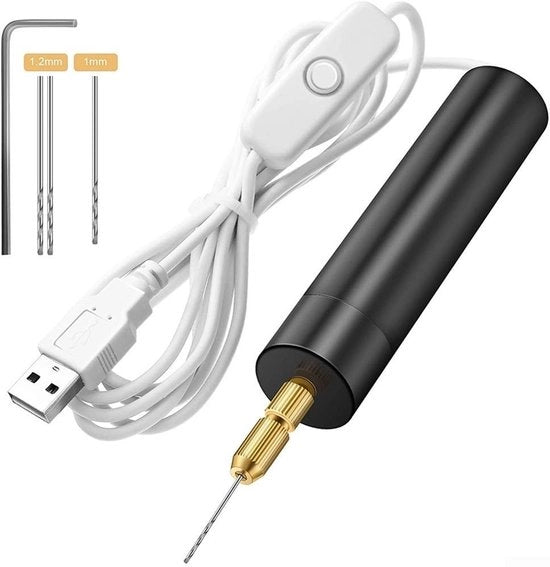 Strumento da Orefice Portatile e Compattibile - Penna da Grave per Mini Boormacchina - Ricarica via USB - Prestazioni Potenti - 11,5 x 2,5 cm