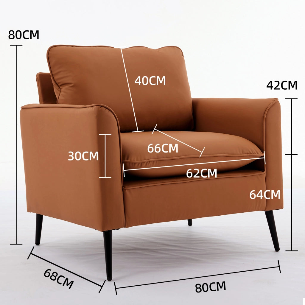 Poltrona Lounge ¨C MINIMAL ¨C Similpelle, Nordico Retr¨°, 1 Posto