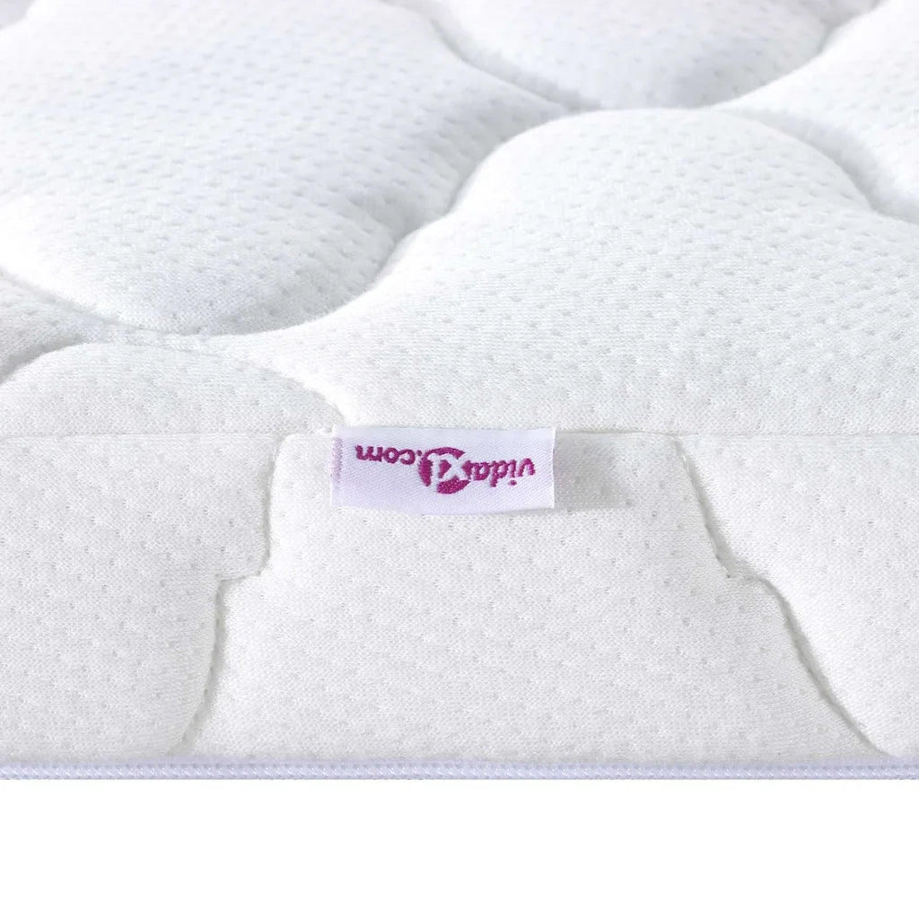 Topper al cocco Bianco 140 x 200 cm Tessuto Jacquard 4106397