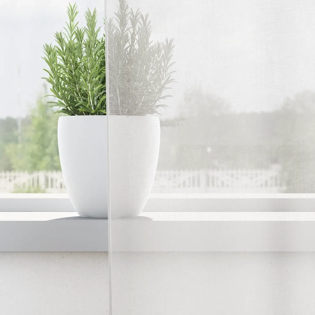 Tende in Voile con Occhielli 2 pz Bianco