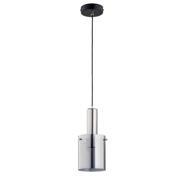 Lampada a sospensione CELIA cromo/nero E27 15W Alfa