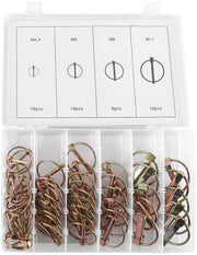 Set di viti 50 pezzi - 4 forme - Acciaio verniciato - Resistente allo scorrimento - Disegno di chiusura a vite - Adatto per macchine agricole - Viti a vite