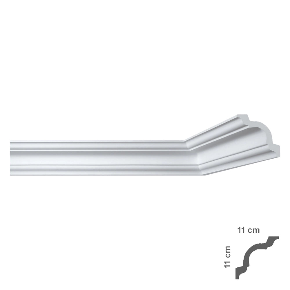 CORNICE DECORATIVA PER SOFFITTO mod. I790 - mm 110 x  110- 50 pezzi  - BOVELACCI