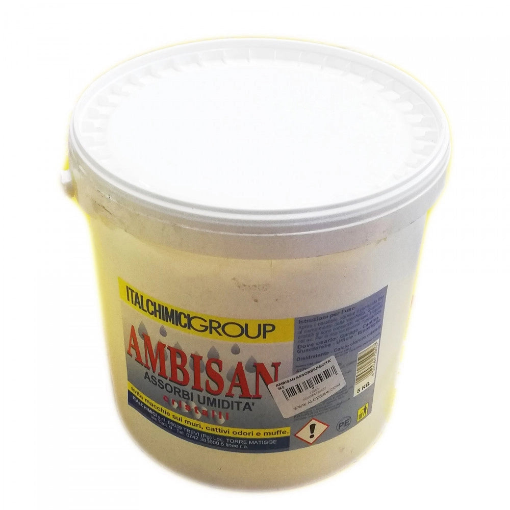 Italchimici ambisan 5kg sale assorbiumido assorbiumidità per cucina cantina bagno