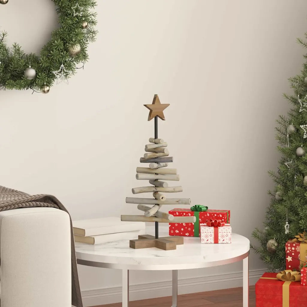 Albero di Natale Marrone 60 cm Legno massello di teak 42017947