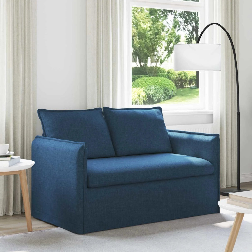 Divano Blu 136 x 82 x 85 cm Tessuto