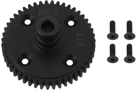 Pulsante a distanza compatibile con T-RAXXAS Mini Maxx - 47 denti - Acciaio di carbonio - Resistente all'usura - Off-road/Sfide di pista - Resistenza torsionale