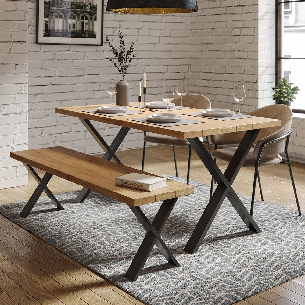 Vicco Gambe per tavolo Nero 70 x 72 cm Forma a X