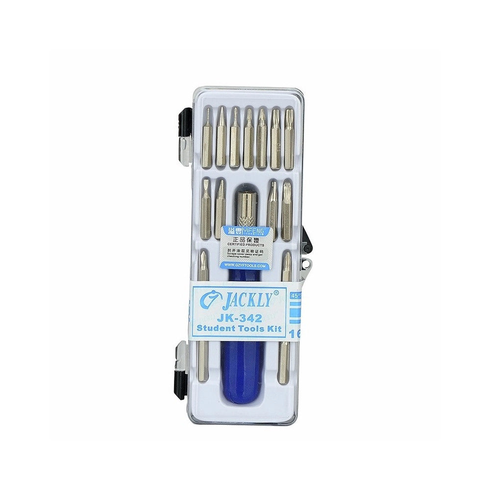 Trade Shop - Kit Cacciavite 16pz Di Precisione Tools Punte Giravite Taglio Croce Torx -