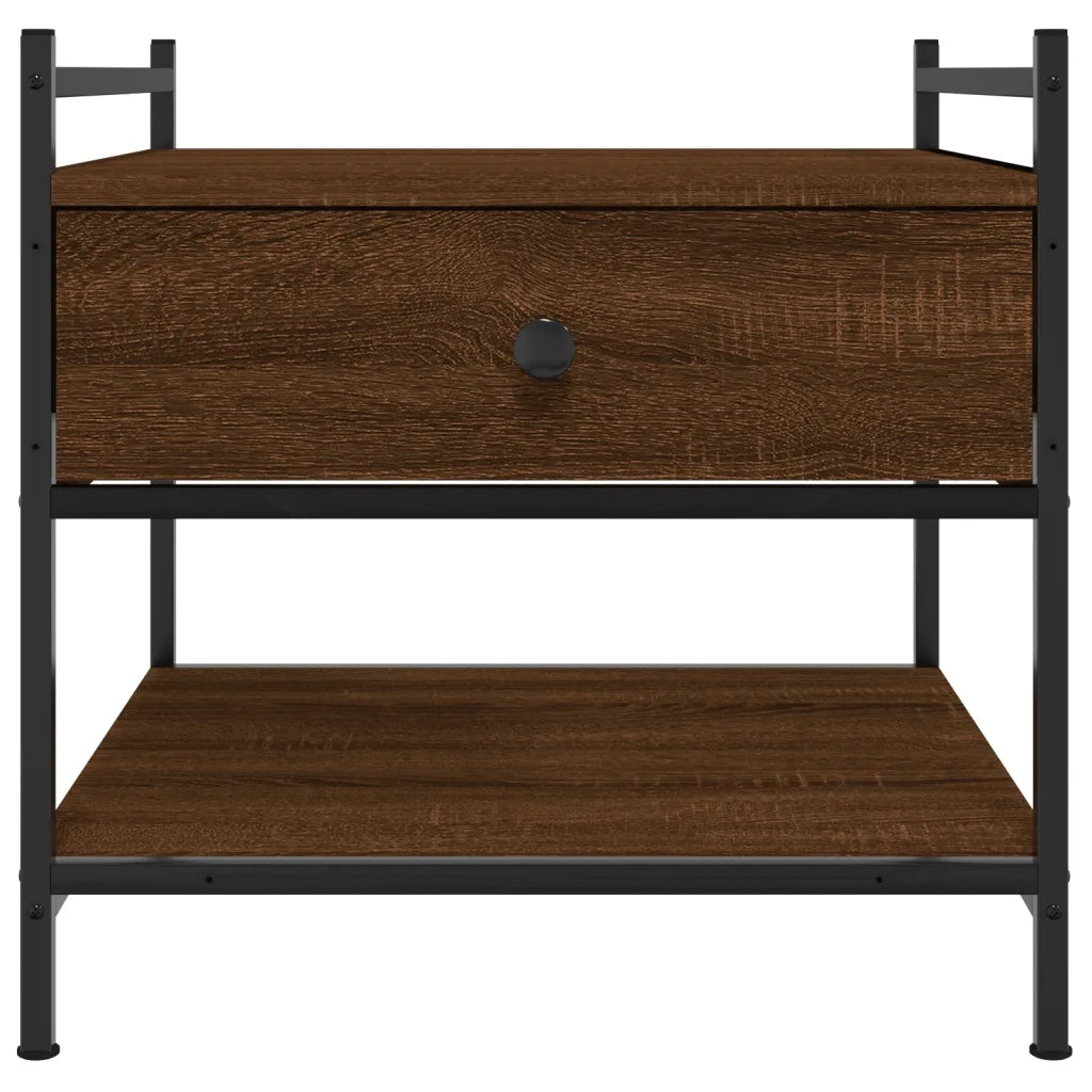 Tavolino da Salotto-Tavolino da soggiorno-Tavolo Rovere Marrone 50x50x50cm Legno Multistrato