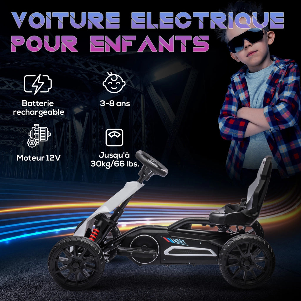 Auto elettrica per bambini 12V ¨C Minimal ¨C bianco