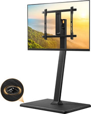 Supporto TV con ruote, supporto TV con ruote per schermi da 30 a 70 pollici, regolabile in altezza, girevole, inclinabile, trasportabile con ruote nascoste, fino a 40 kg, massimo VESA 400x400mm.