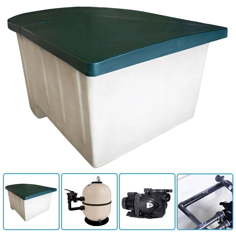 Locale Tecnico Piscina Preassemblato Doppio Side By Italika Da 22 M³/h Portata (m³/h): 22 m³/h