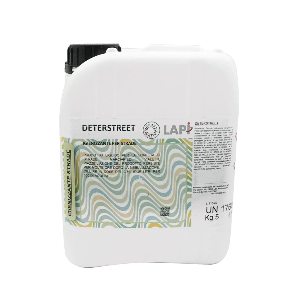 DETERSTREET PER LA BONIFICA DI STRADE MARCIAPIEDI 5 Kg- LAPI- pezzi 1