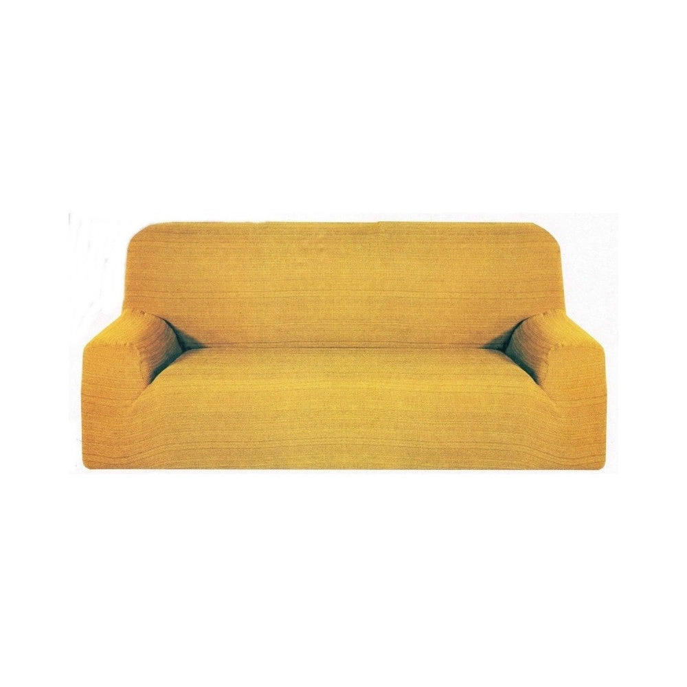 Trade Shop - Copri Divano 2 Posti Estendibile Da 110 A 150 Cm Tessuto Elasticizzato Italy - Grigio