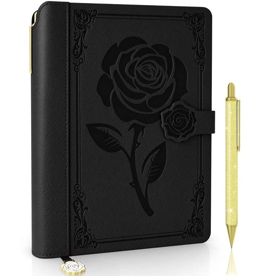 Agenda in Pelle per Donne A5 - Libretto Vintage con Penna