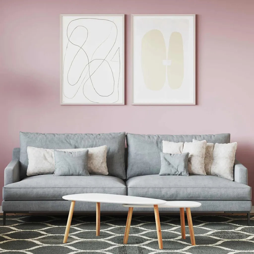 Pittura murale Rosa 2,5 L Stampa da parete CFW2763485