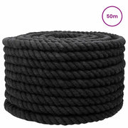 Corda | Fune Nero 2 x 2 x 5000 cm Cotone