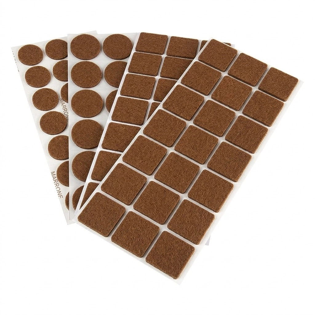 SOTTOSEDIA AUTOADESIVO 40 x 40 - pz 2 marrone- 10 blister  - Blister Koncreto