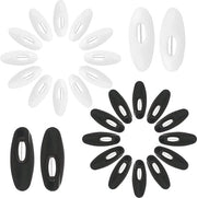 50 Pezzi di Spille per Hijab - Spille per Decorazione di Sciarpe - Bianco/Nero - Plastica e Metallo