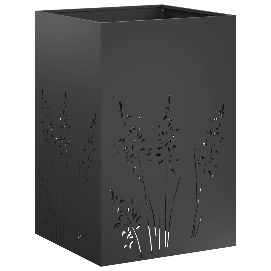 Vaso da giardino 2 pz Nero 50 x 50 x 75 cm 8005765