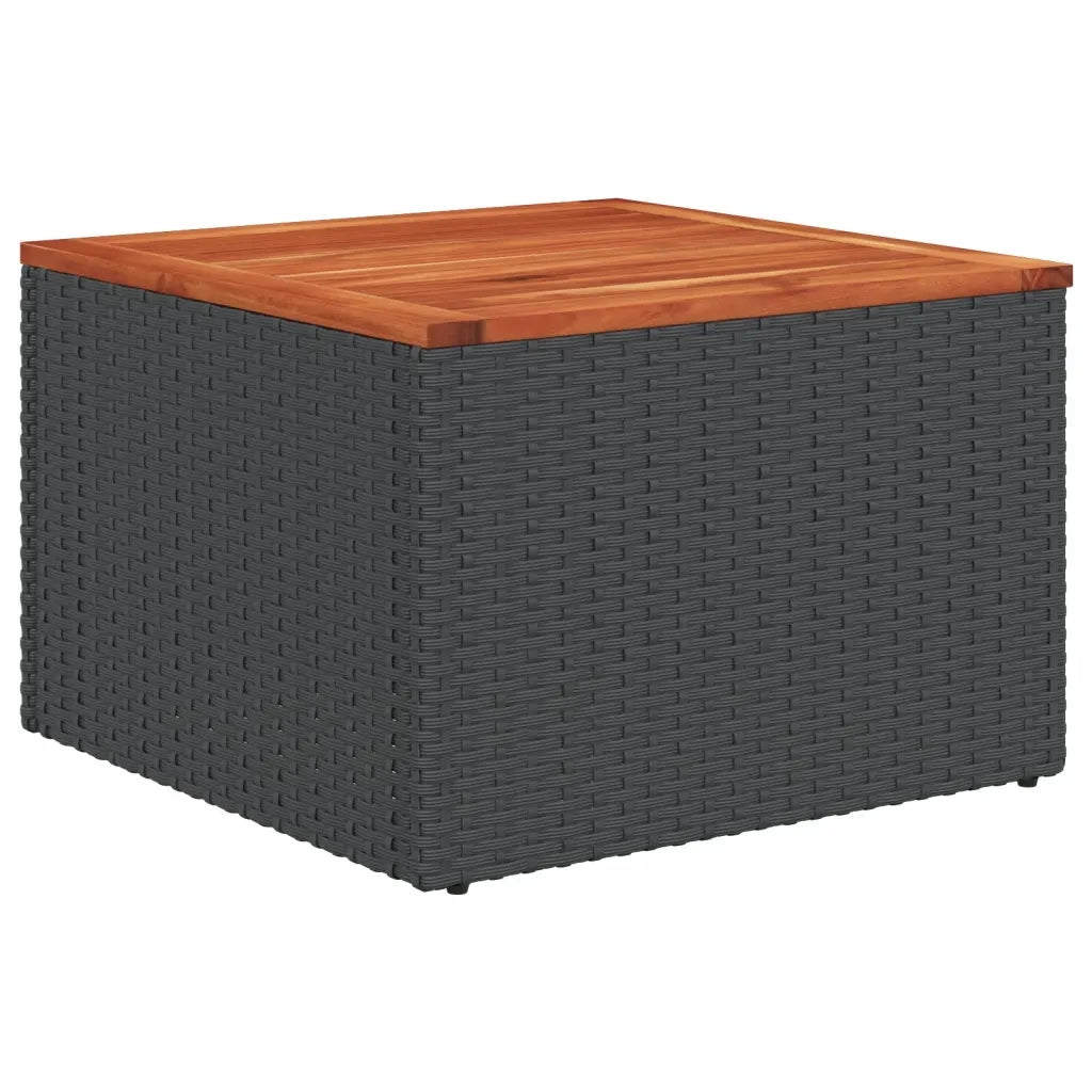 Set Divani da Giardino con Cuscini 8 pz Nero in Polyrattan 3224515