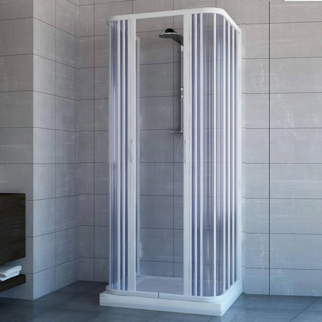 Box Doccia a Soffietto in PVC Saturnia 70/80 cm – Porta Doccia Pieghevole
