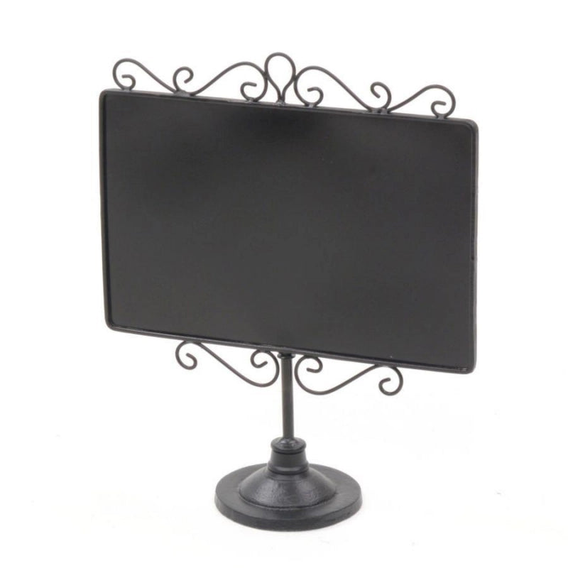 Lavagna metallo nero con supporto cm 35x13,5h41