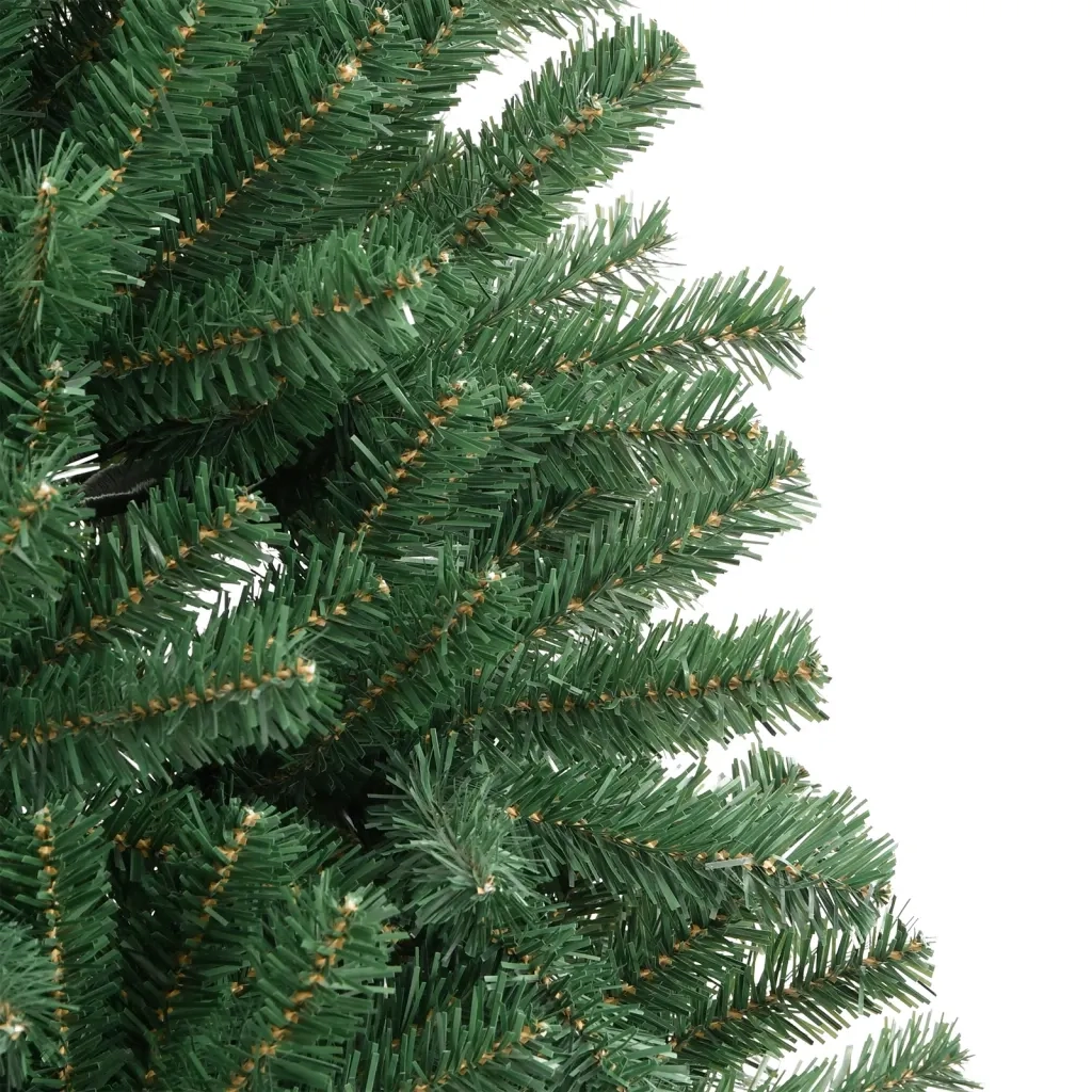 Albero di Natale Artificiale Incernierato con Base Verde 180 cm 356767