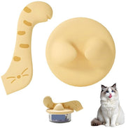 Deksel perimetrale 9 cm con cucchiaio - Deksel per alimentazione animali domestici - Materiale TPE riciclabile - Design zampa gatto - Sicuro e duraturo