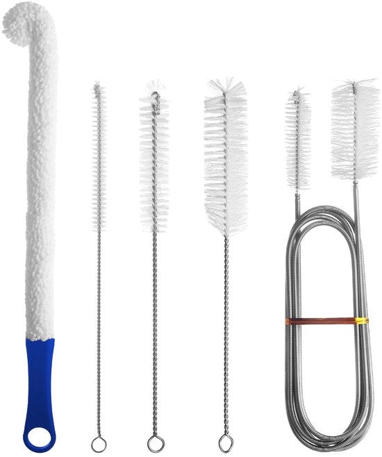 Set di Pulizia - Pennello di Pulizia Premium per Tubi - Diversi Tipi di Pennello - Materiale Forte e Duraturo - Grande Potere di Pulizia - Facile da Asciugare - Pennello di Pulizia per la Manutenzione