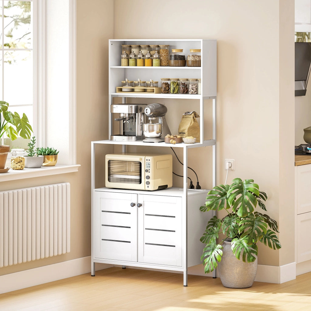 Mobile per microonde ¨C zephmum ¨C bianco 80x42x171cm