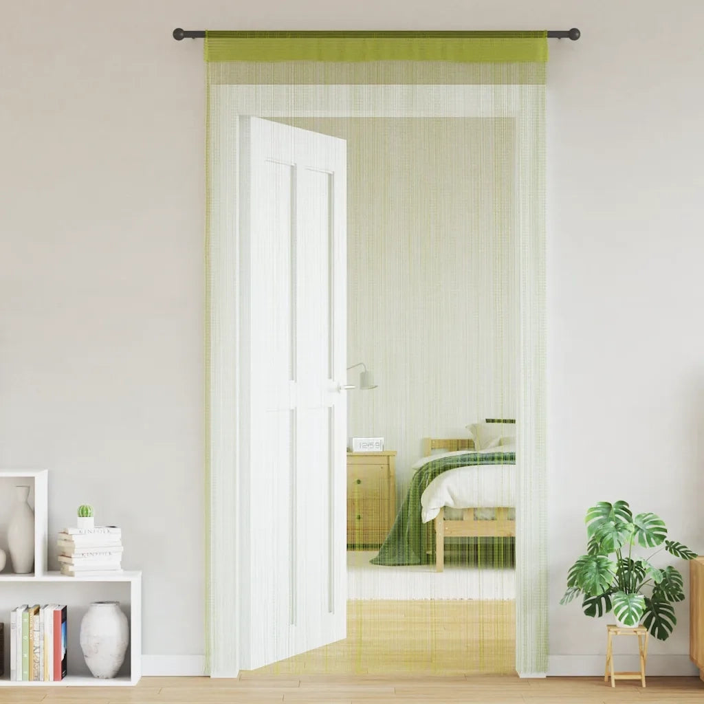 2 pz Tende a Fili 140x250 cm Verdi