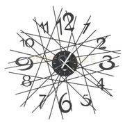 Orologio di design da parete Zig Zag Nero