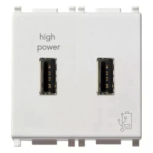 VIMAR PLANA - UNITÀ ALIMENTAZIONE USB 5V2,1A 2M BIANCO