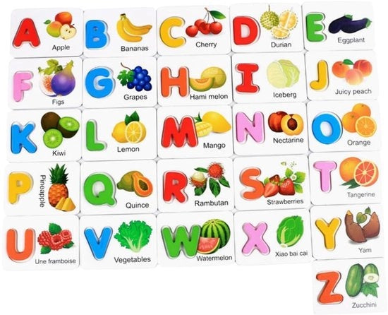 Giocattolo Educativo Interattivo per Bambini - Puzzolo Houten ABC - Set di Cartelle di Apprendimento - Gioco di Assegnazione Interattivo - Adatto per Bambini di 3-6 Anni - Flessibilità Motoria - Gioco Educativo