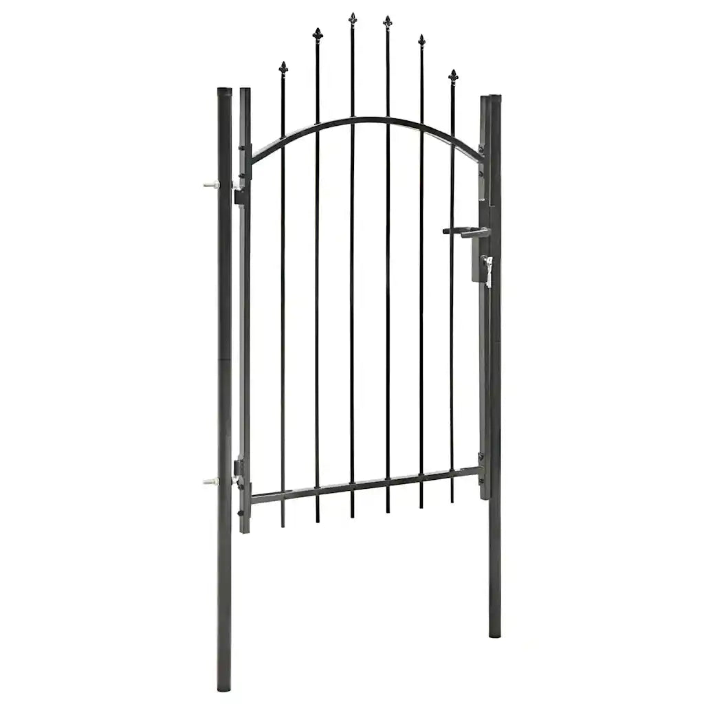 Cancello da Giardino Woerden in Acciaio 1x1,5 m Nero 143060